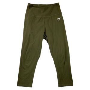 Gymshark Women's XS Training Cropped Leggings Olive